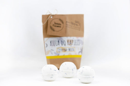 Kula do kąpieli Cytryna Mięta, 70g, Słomiana Pracownia