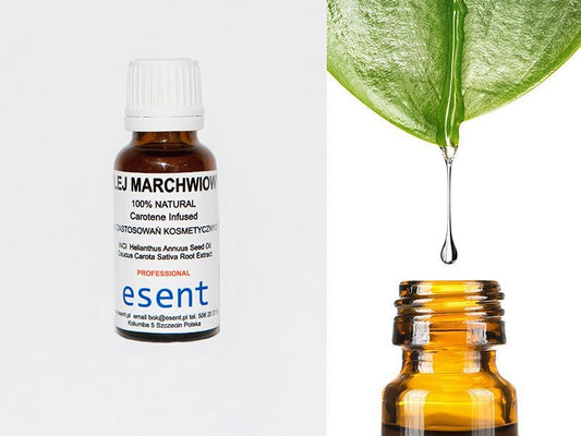 Olej marchwiowy (macerat), z marchwi idealny do opalania, ESENT, 20 ml, olejek marchewkowy