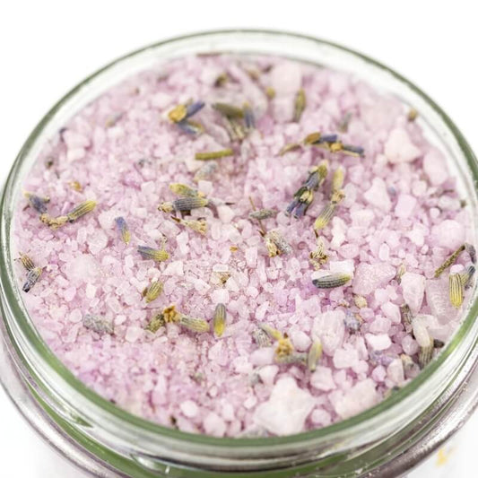 Sól do kąpieli, lawendowe wzgórza, relaksacyjna, 350 g, Miodowa Mydlarnia