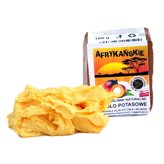 Naturalne szare mydło potasowe AFRYKAŃSKIE w kostce, 100 g, Powrót do natury